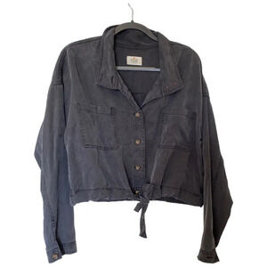 MARINE LAYER Oslo Gray Tencel Jacket Chore Coat Size Extra Large